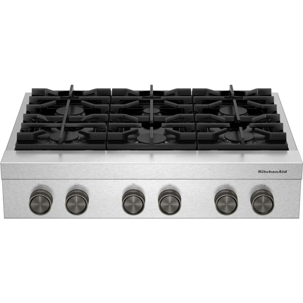  KitchenAid 36-inch Gas Rangetop KCGK936TSS IMAGE 6