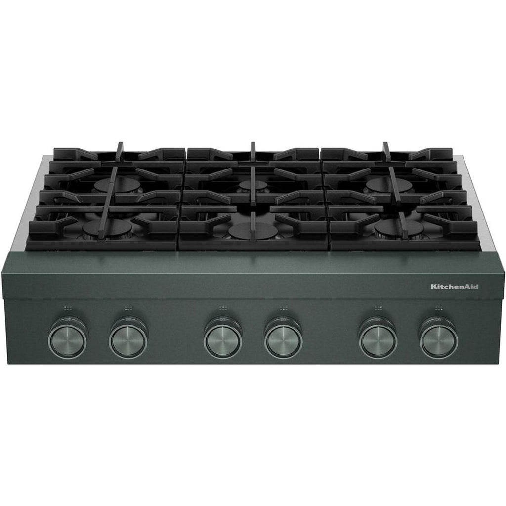  KitchenAid 36-inch Gas Rangetop KCGK936TJP IMAGE 1