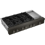  KitchenAid 48-inch Gas Rangetop with Electric Griddle KCGK948TBE IMAGE 4
