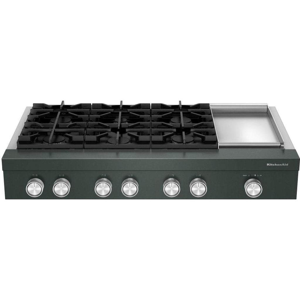  KitchenAid 48-inch Gas Rangetop with Electric Griddle KCGK948TJP IMAGE 10