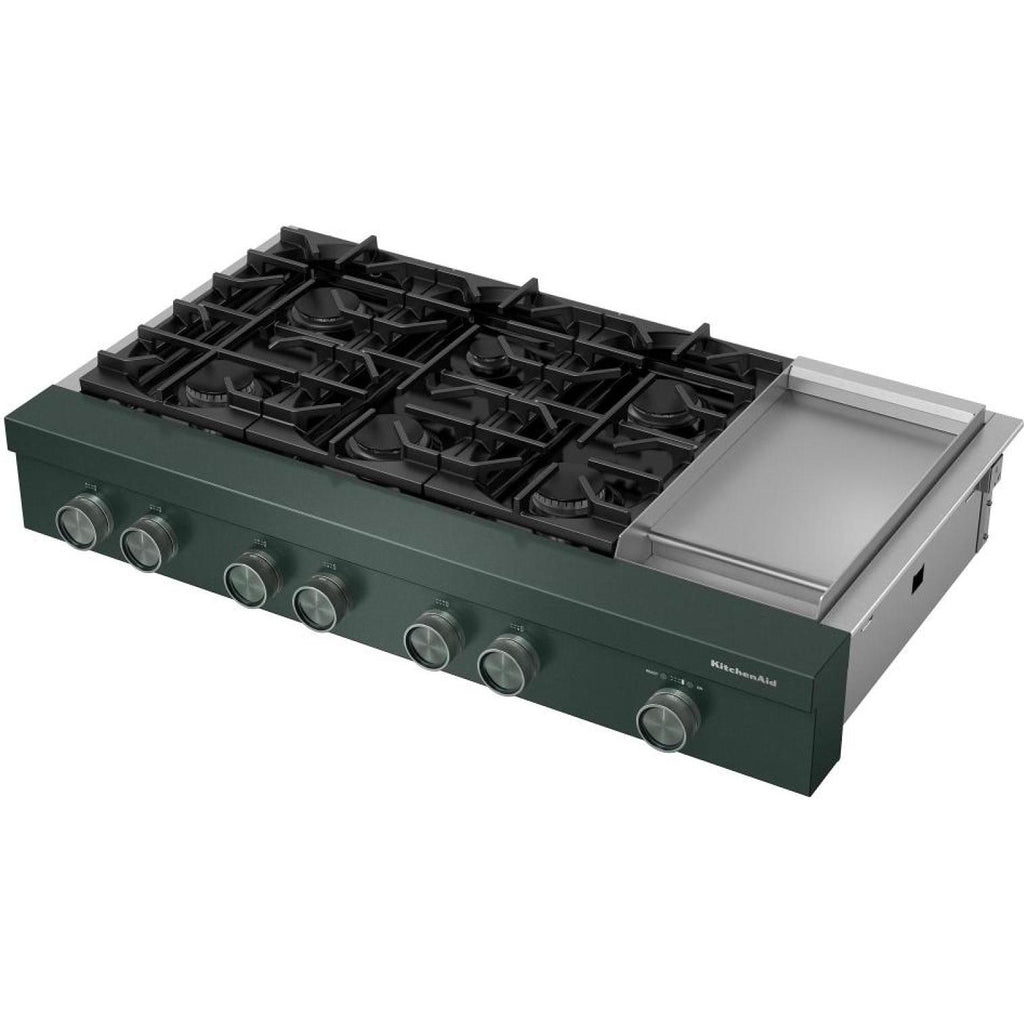  KitchenAid 48-inch Gas Rangetop with Electric Griddle KCGK948TJP IMAGE 7