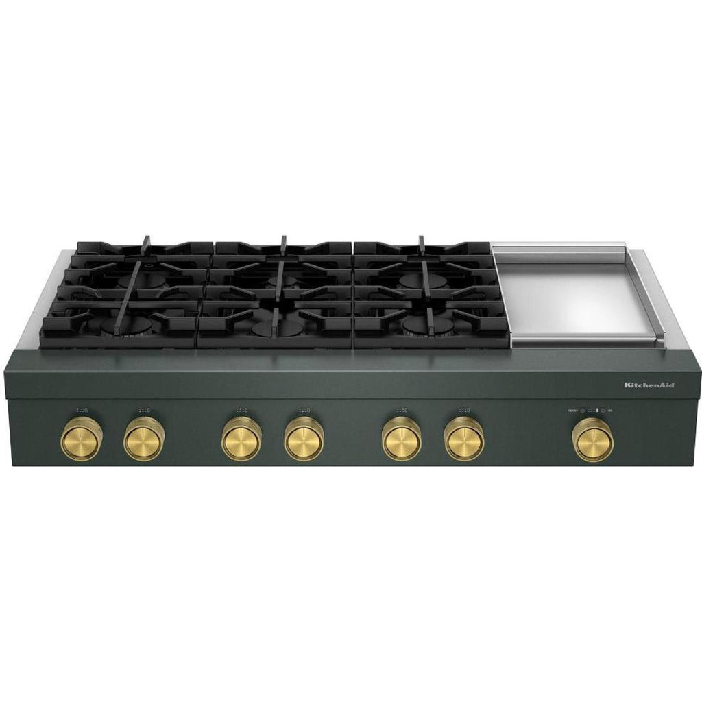  KitchenAid 48-inch Gas Rangetop with Electric Griddle KCGK948TJP IMAGE 8