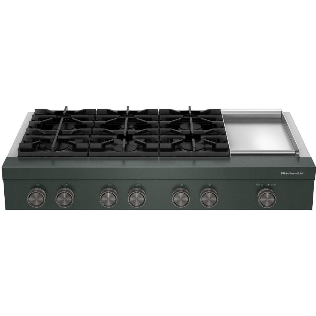 KitchenAid 48-inch Gas Rangetop with Electric Griddle KCGK948TJP IMAGE 9