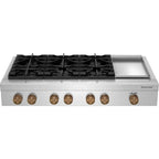  KitchenAid 48-inch Gas Rangetop with Electric Griddle KCGK948TSS IMAGE 8