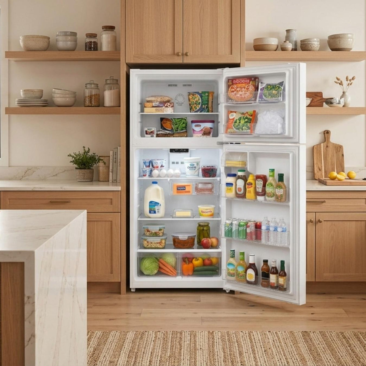  Marathon 30-inch, 18.2 cu. ft. Freestanding Top Freezer Refrigerator with Inverter Technology MFF1820W IMAGE 4