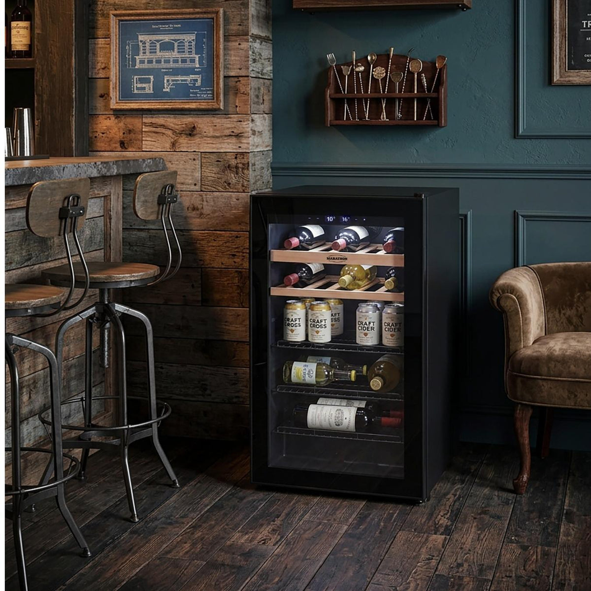  Marathon 4.6 cu. ft. Freestanding Beverage Center MFSBC130BL IMAGE 2