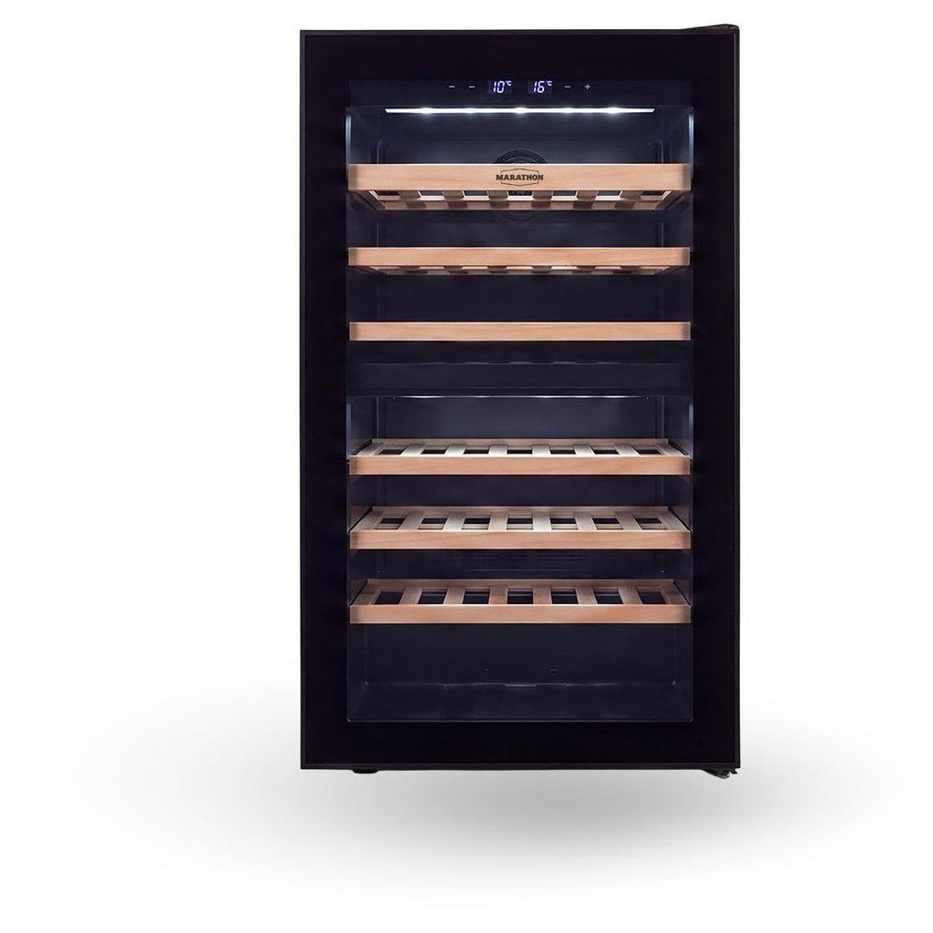  Marathon 54-Bottle Wine Cooler with Dual-Zone MFSWC130-DBL IMAGE 1