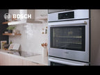  Bosch 30-inch, 4.6 cu. ft. Built-in Single Wall Oven with Convection Technology - Left SideOpening Door HBL5455LUC EXTERNAL_VIDEO 1