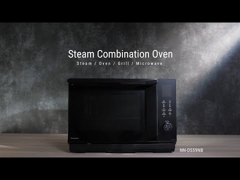  Panasonic 1.0 cu. ft. Countertop Steam Combi Microwave Oven NN-DS59NB EXTERNAL_VIDEO 1