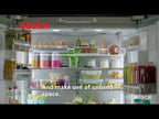  Bosch 36-inch, 20.5 cu.ft. Counter Depth French 4-Door Refrigerator with FlexBar™ B36CL81ENW EXTERNAL_VIDEO 2